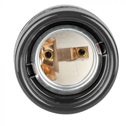 Porcelan Lamp Holder Fitting Brown