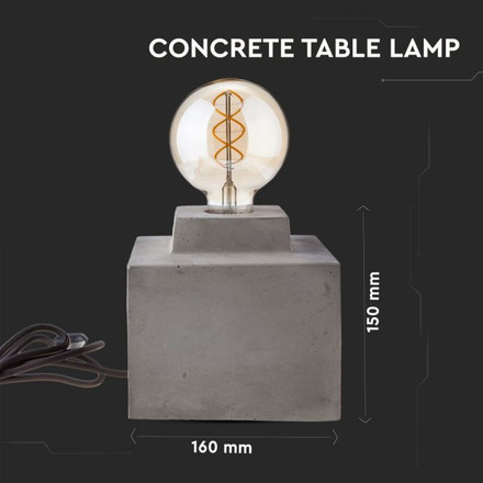 Concrete Table Lamp Ф160мм