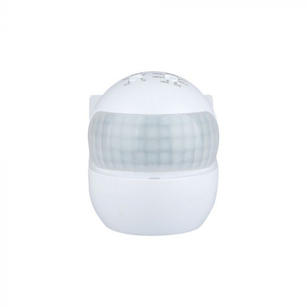 PIR Wall Sensor With Moving Head White 