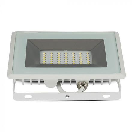 30W LED Floodlight SMD E-Series White Body 4000K  