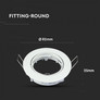 GU10 Fitting Round Movable White 