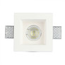 SKU 3649 GU10 Гипсова Отливка Квадрат Дълбока 120х120 Бял с марка V-TAC