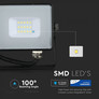LED Прожектор 10W 3000К SAMSUNG ЧИП Черно Тяло SKU 424 V-TAC
