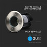 Under Ground Fitting Steel Body GU10 Black Round IP65