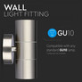 Wall Fitting GU10 Steel Body 2 Way IP44