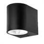 Wall Sleek Wall Fitting Aluminium Round Black 1Way IP44