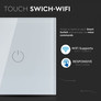 SKU 8417 WIFI SMART Touch Ключ Единичен Бял с марка V-TAC
