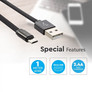 1 M Micro USB Cable Black - Ruby Series