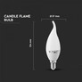 LED Bulb - SAMSUNG CHIP 5.5W E14 Plastic Candle Flame 3000K