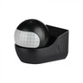 PIR Wall Sensor With Moving Head Black 