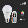 LED Bulb - 6W E27 A60 RGB With Remote Control 6400K