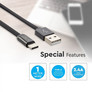 SKU 8498 1 M Type C USB Кабел Черен - Ruby Серия с марка V-TAC