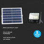 LED Прожекрор със соларен панел 16W 4000К SKU 8574 V-TAC