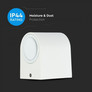 Wall Sleek Wall Fitting  Round White Body 1Way IP44