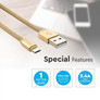 1 M Micro USB Cable Gold - Ruby Series