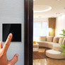WIFI Touch 1 Way Switch Compatible With Amazon Alexa And Google Home Black