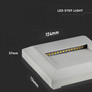 2W LED Step Light White Body Square 3000K