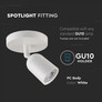 1*GU10 Wall Fitting  White