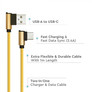 1 M Type C USB Cable Gold  - Diamond Series 