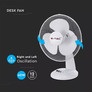 40W Desk Fan With Kock Down  Base 4 Buttons  3 Blades ( 12INCH )