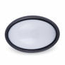 8W Dome Light Oval Black Body 4000K IP66 