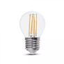 LED Крушка Е27 6W Filament G45 4000К 130LM W SKU 2852 V-TAC