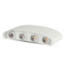 8W LED Wall Light Sand White IP54 4000K