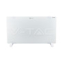 SKU 8661 2000W Конвектор Стъкло Алуминиев Нагряващ Елемент Бяла IP24 с марка V-TAC