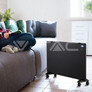 2000W Конвектор с дистанционно и колелца черен цвят SKU 8664 V-TAC