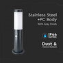 SKU 8965 Е27 Градинска Лампа 45СМ PIR Сензор Неръждавейка Стомана Сив IP44 с марка V-TAC