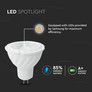 LED Spotlight SAMSUNG CHIP - GU10 6.5W MR16 Riple Plastic 38° 6400K