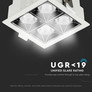 SKU 976 LED Луна SAMSUNG ЧИП - 16W Рефлектор UGR<19 12' 5700K с марка V-TAC