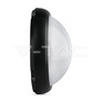 8W Dome Light Round Black Body 6400K IP66