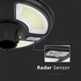 LED Solar Garden Light 10W Motion Sensor IP65 Remote Control Timer Function 4000K