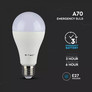 LED Крушка Е27 9W SAMSUNG ЧИП Авариийна 3000К 3 Часа Батерия SKU 2371 V-TAC