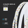 LED Strip 2835 60 Led 12V IP20 3000K 