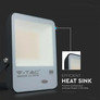 LED Прожектор със сензор за светлина 100W 6500К 100LM/W SAMSUNG ЧИП Черно Тяло SKU 20177 V-TAC