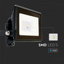 LED Прожектор 10W 4000К SAMSUNG ЧИП Черно Тяло SKU 20305 V-TAC