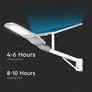 SKU 20341 LED Соларна Улична Лампа SAMSUNG ЧИП - 50W Бяло Тяло 6400К с марка V-TAC
