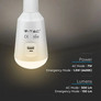 LED Bulb - 7W Solar With Sensor RF Control 3 in 1