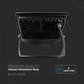 LED Прожектор с PIR сензор 50W 4000К SAMSUNG ЧИП Черно Тяло и 1 метър кабел SKU 20290 V-TAC