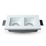 SKU 3648 2*GU10 Гипсова Отливка Квадрат Бял с марка V-TAC