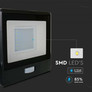 30W LED PIR Sensor Floodlight SAMSUNG CHIP Black Body 3000K