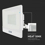 LED Прожектор с PIR сензор 50W 3000К SAMSUNG ЧИП Бяло Тяло SKU 20277 V-TAC