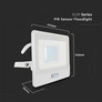 30W LED PIR Sensor Floodlight SAMSUNG CHIP White Body 3000K 1M Cable