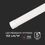 SKU 20365 38W LED Линейно Тяло SAMSUNG ЧИП 150sм Пластик Бърза Връзка + Кабел 155LM/WATT 3000K с марка V-TAC