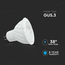 LED Spotlight SAMSUNG CHIP - GU5.3 6W MR16 Riple Plastic 38° 3000K