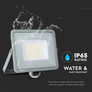 50W LED Floodlight SMD SAMSUNG CHIP G2 SLIM  Grey Body 6500K