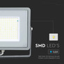 100W LED Floodlight SMD SAMSUNG CHIP G2 SLIM  Grey Body 6500K