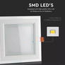 SKU 4746 18W LED Панел Стъклено Тяло - Квадратен Модул 3000K с марка V-TAC